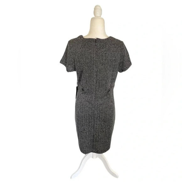 NWT Tahari Herringbone Knit Knee-Length Sheath Dress - Picture 4 of 4